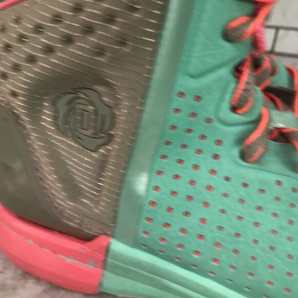 Adidas D Rose 4 Sneakers Mens 13 Green Derrick Rose SprintWeb Adiprene Geofit - Picture 2 of 12